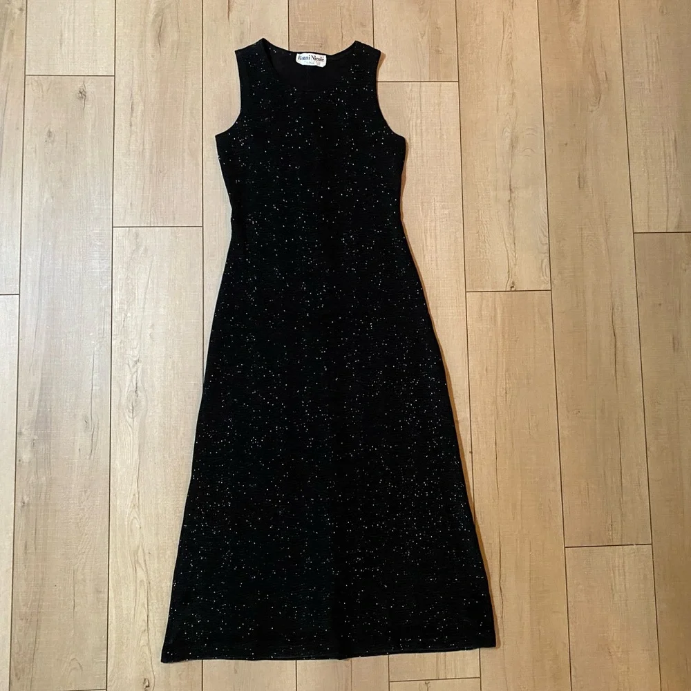 Sparkly Ronni Nicole Black Sparkly Dress Knit Dress | Size SP - Picture 8 of 13